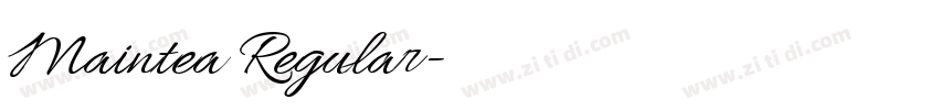 Maintea Regular字体转换
